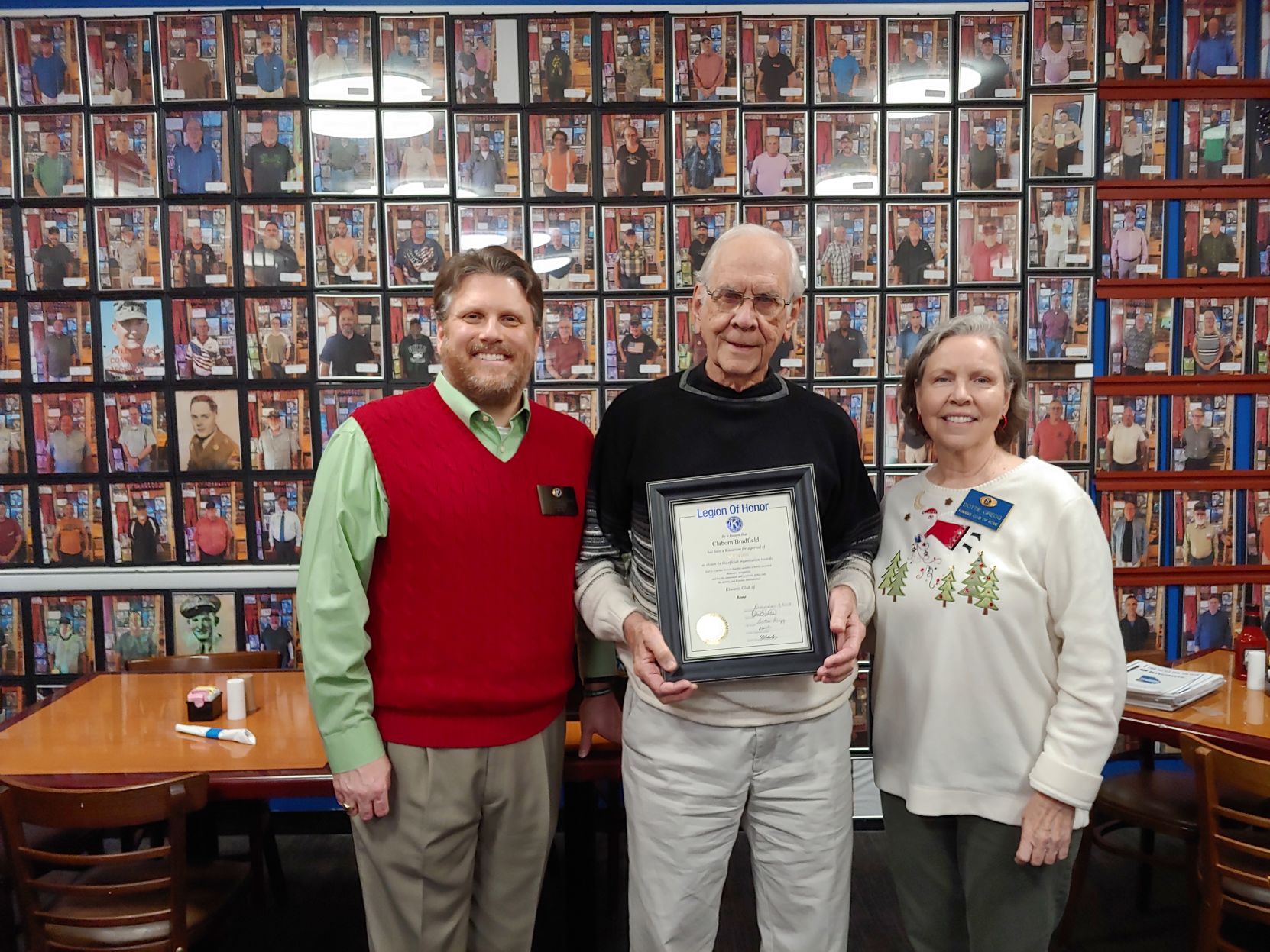 Claborn Bradfield Receives Legion of Honor Award